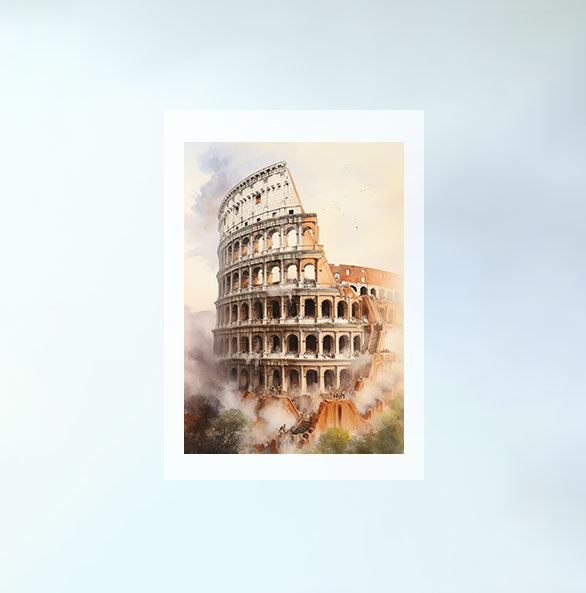 コロッセオのアートポスター原画のみ設置イメージ