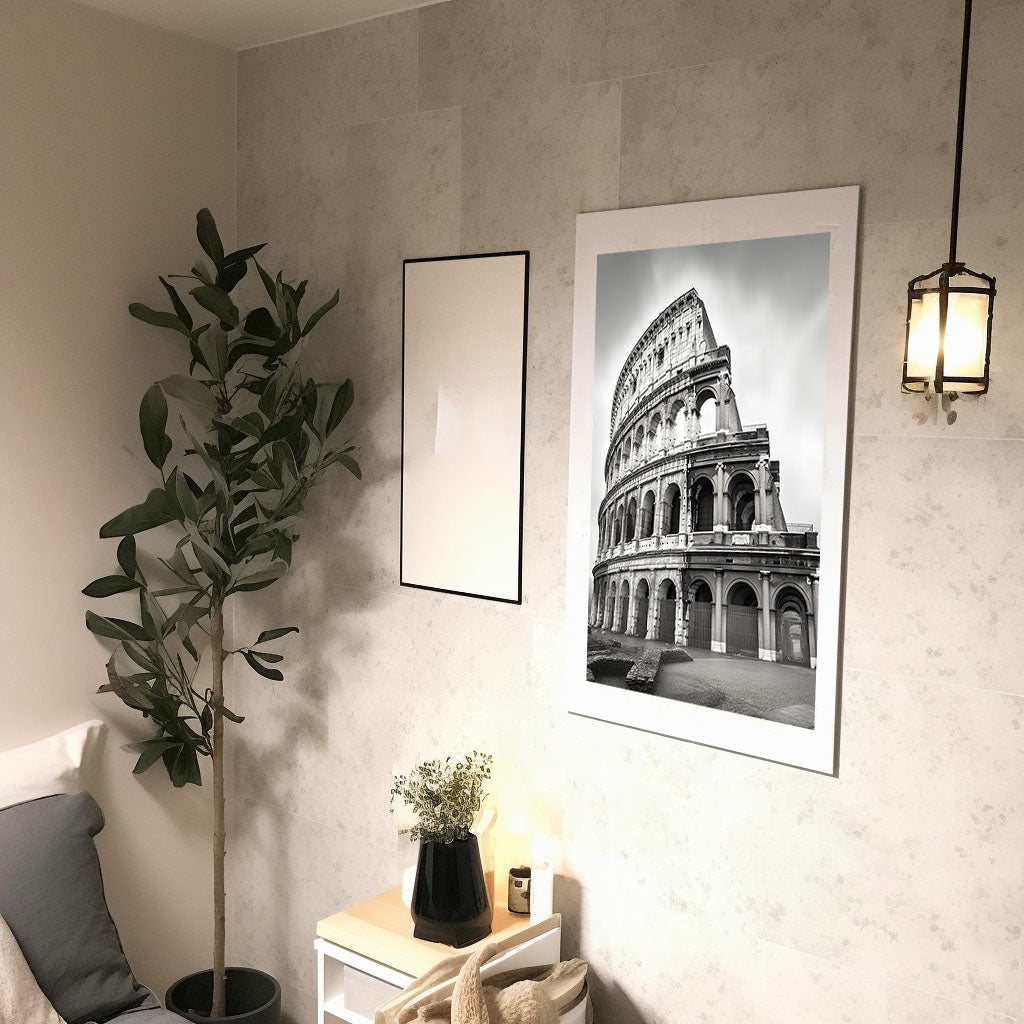 コロッセオのアートポスター廊下配置イメージ