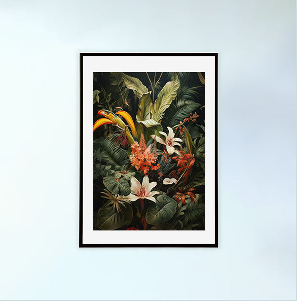 ビカクシダのアートポスター:Eupatorium_makinoi_71df / 北欧_植物__のポスター画像黒色のフレームイメージ