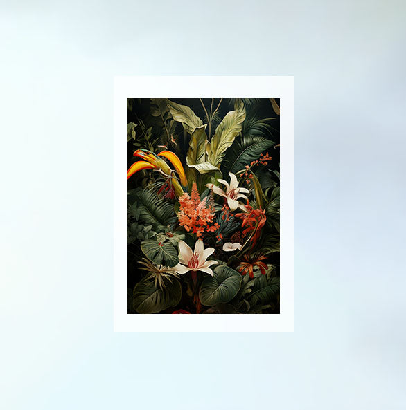 ビカクシダのアートポスター:Eupatorium_makinoi_71df / 北欧_植物__のポスター画像フレーム無しの設置イメージ