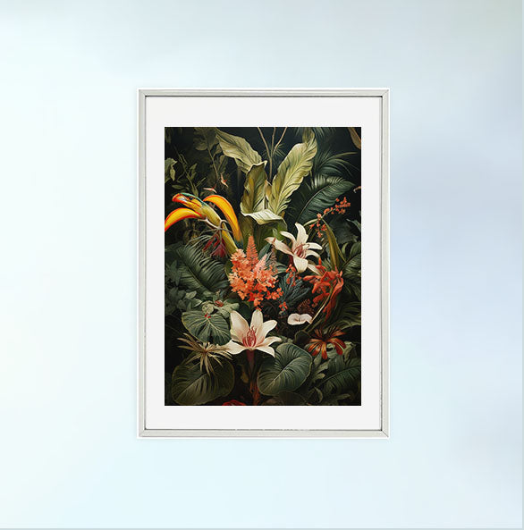 ビカクシダのアートポスター:Eupatorium_makinoi_71df / 北欧_植物__のポスター画像銀色のフレームイメージ
