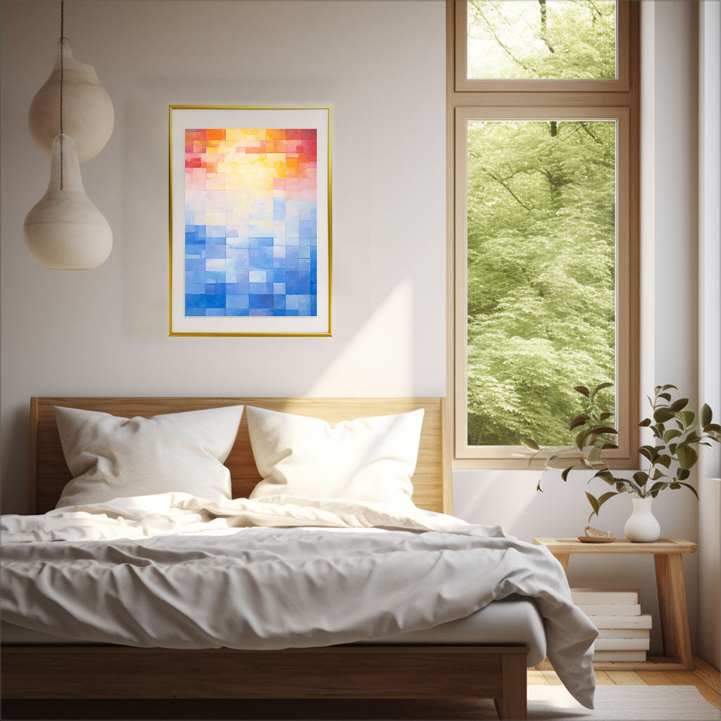 フィンランドのアートポスター寝室配置イメージ
