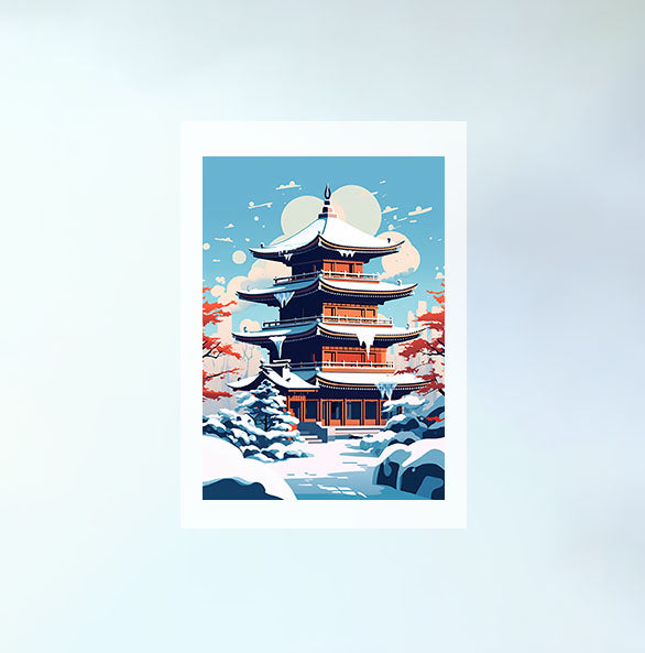 Ornamentale Plakatkunst アートポスター　34枚 和風の建物のアートポスター:japanese_style_building_8684 通販