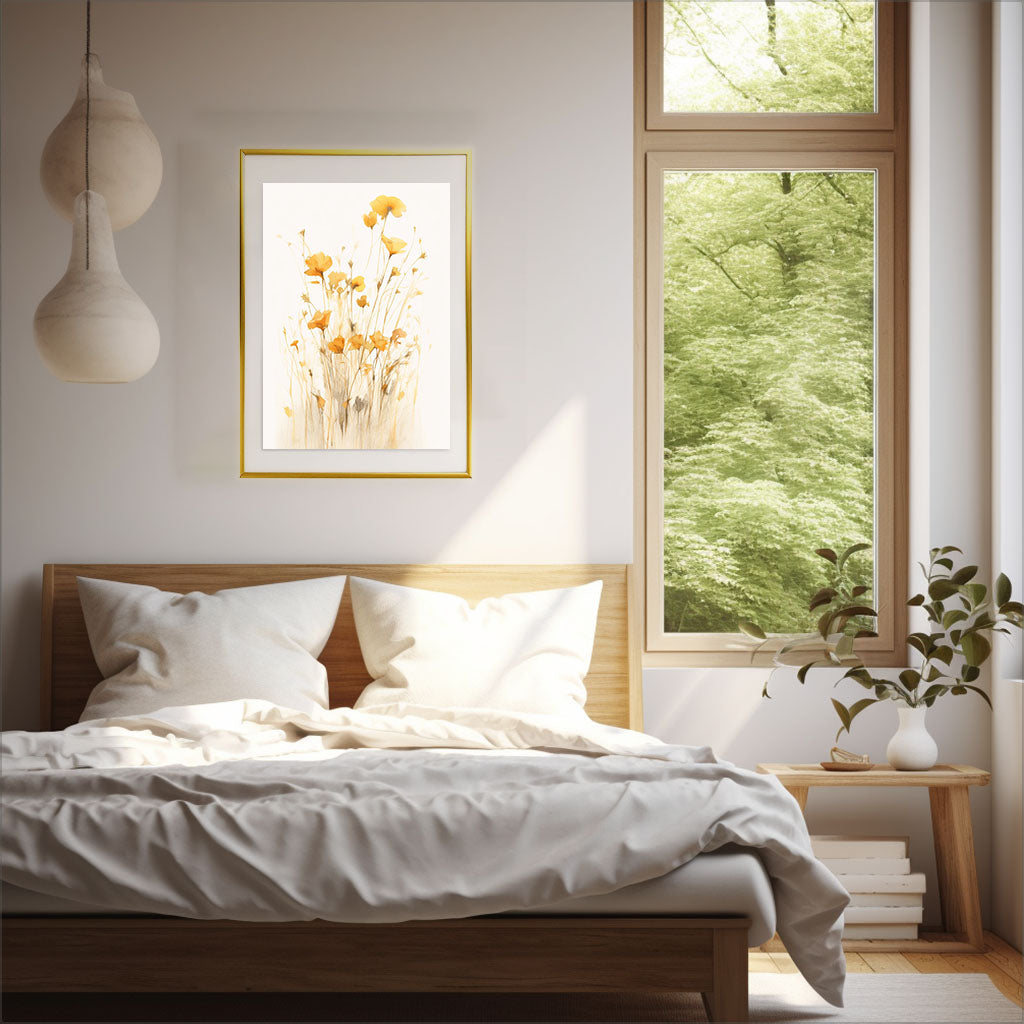 サンライトメドウズのアートポスター寝室配置イメージ