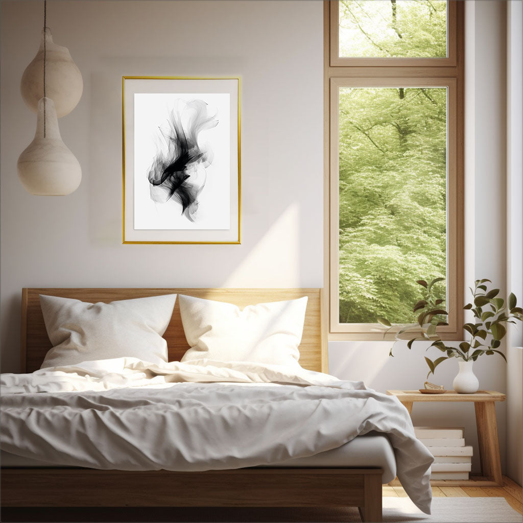 トランキル・レヴェリーのアートポスター寝室配置イメージ