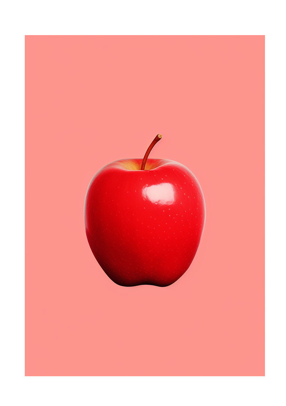 りんごのアートポスター:apple_8382 / 北欧_ポップ_キッチン_フルーツと野菜_のポスター画像