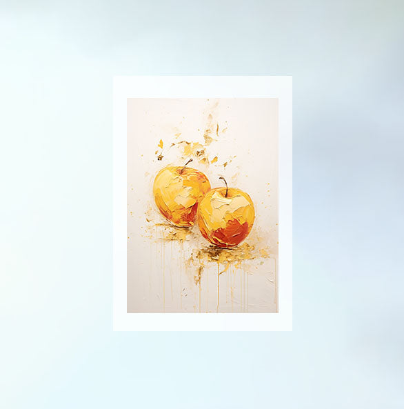 りんごのアートポスター:apple_d8b5 / キッチン_フルーツと野菜_のポスター画像フレーム無しの設置イメージ