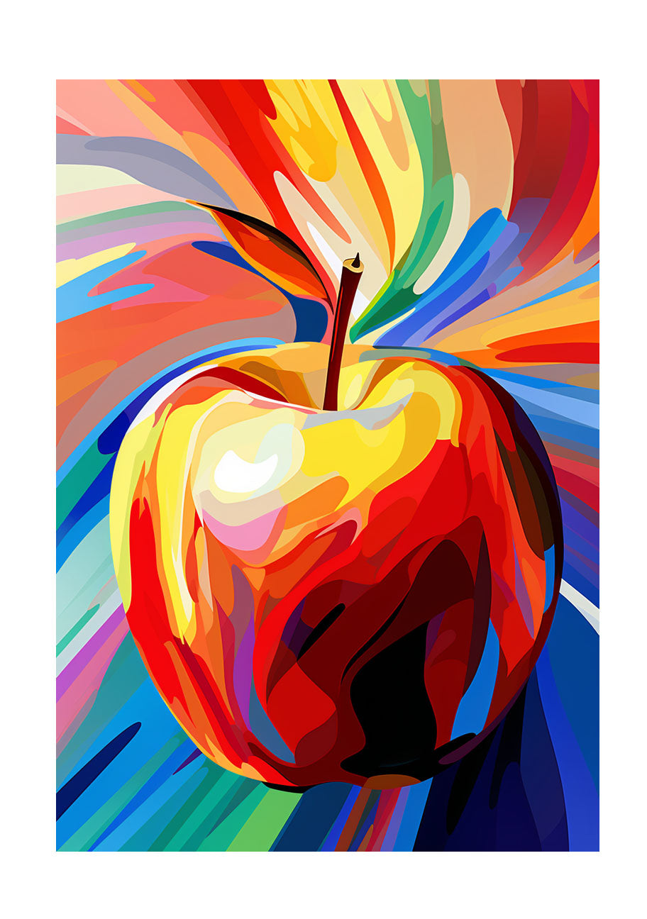 りんごのアートポスター原画のみ