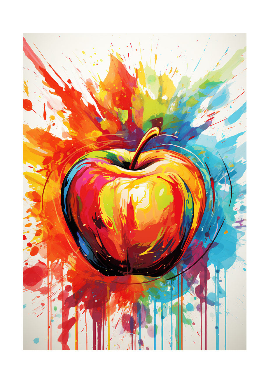 りんごのアートポスター原画のみ