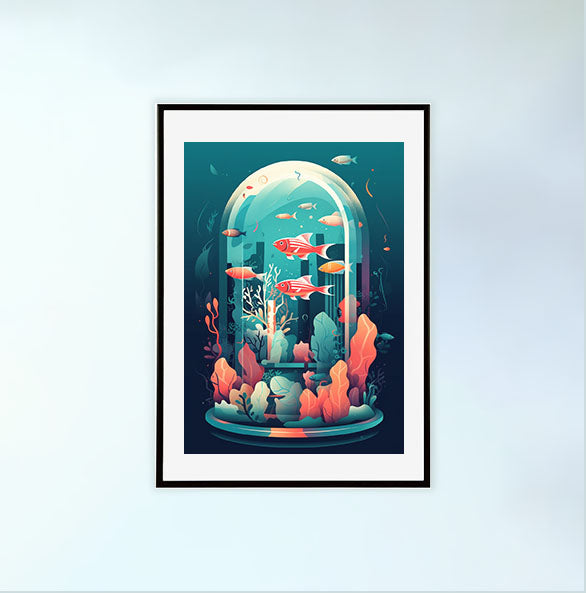 現在開催中のキャンペーン＆お得情報 水族館のアートポスター:aquarium_40af 通販 絵画