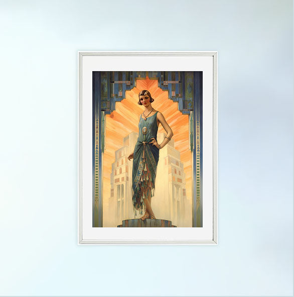 アールデコホワイトフォトフレーム 額縁 アンティーク ホワイト