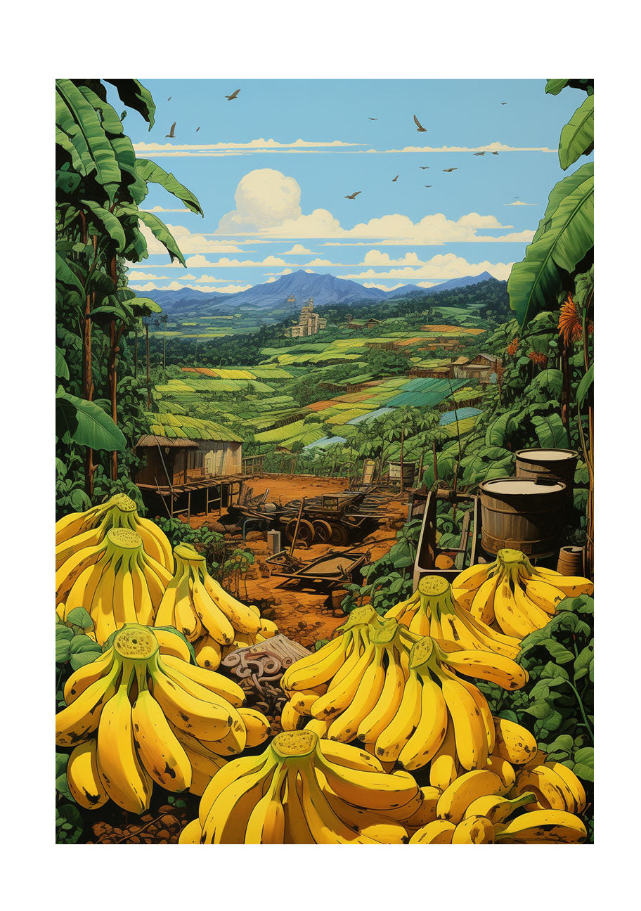 バナナのアートポスター:banana_2f78 / キッチン_フルーツと野菜_のポスター画像