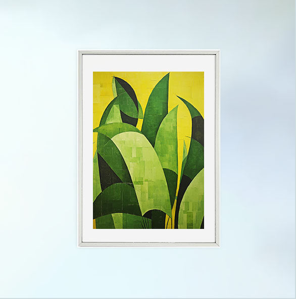 バナナのアートポスター:banana_4893 / キッチン_フルーツと野菜_のポスター画像銀色のフレームイメージ
