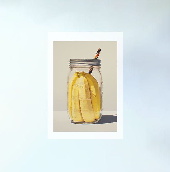 バナナのアートポスター:banana_562d / キッチン_フルーツと野菜_のポスター画像フレーム無しの設置イメージ