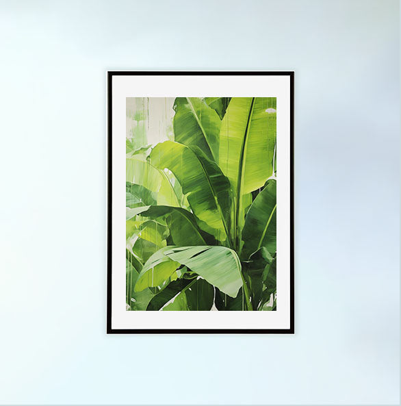 バナナのアートポスター:banana_9fac / キッチン_フルーツと野菜_のポスター画像黒色のフレームイメージ