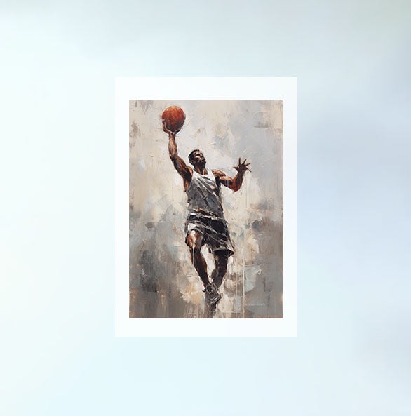 バスケのアートポスター原画のみ設置イメージ