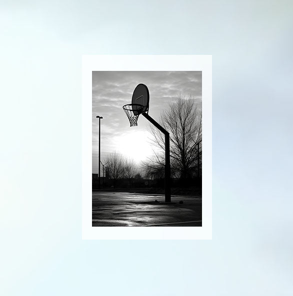 アートポスター　バネット『カントリーバスケット』大判 バスケのアートポスター:basketball_fd87 通販