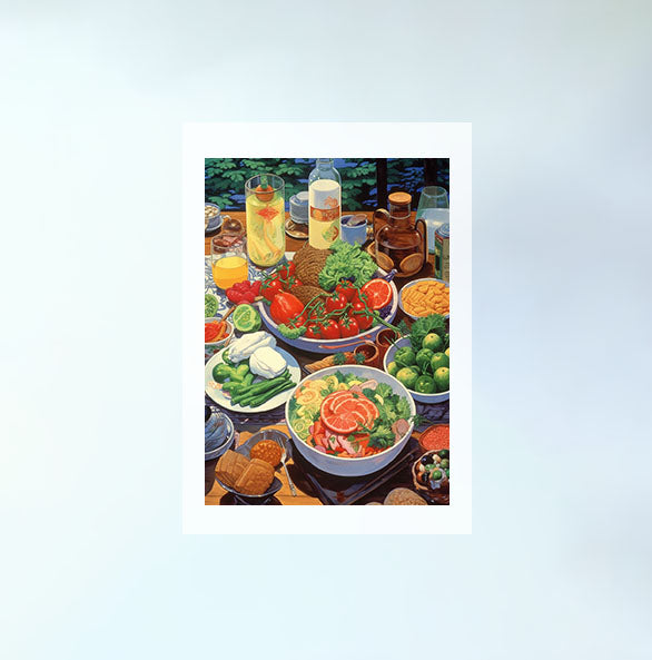 お弁当のアートポスター原画のみ設置イメージ