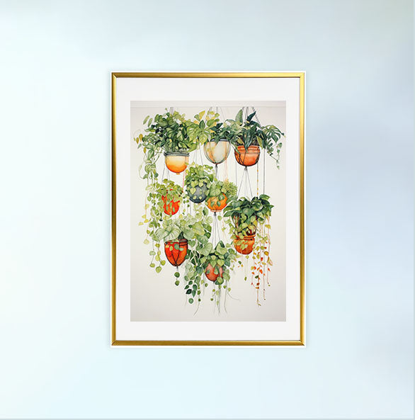 ボタニカルのアートポスター:botanical_033a / 植物__のポスター画像金色のフレームイメージ