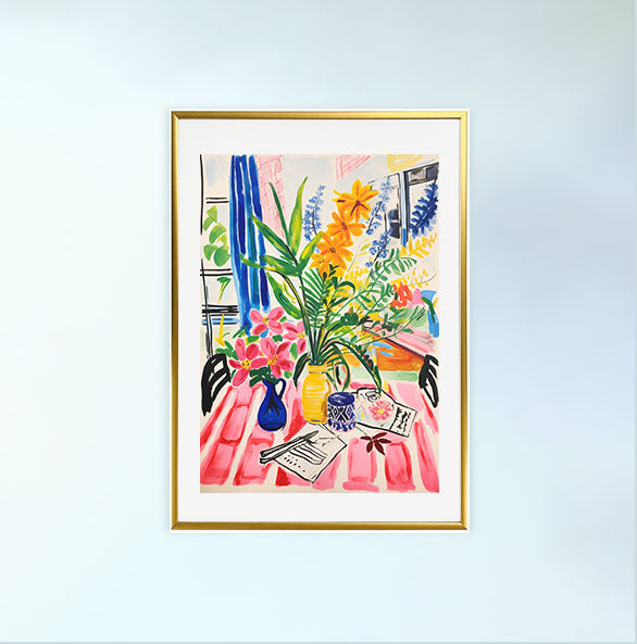ボタニカルのアートポスター:botanical_1012 / 植物__のポスター画像金色のフレームイメージ