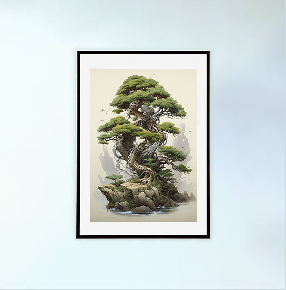 ボタニカルのアートポスター:botanical_5e72 / 植物__のポスター画像黒色のフレームイメージ