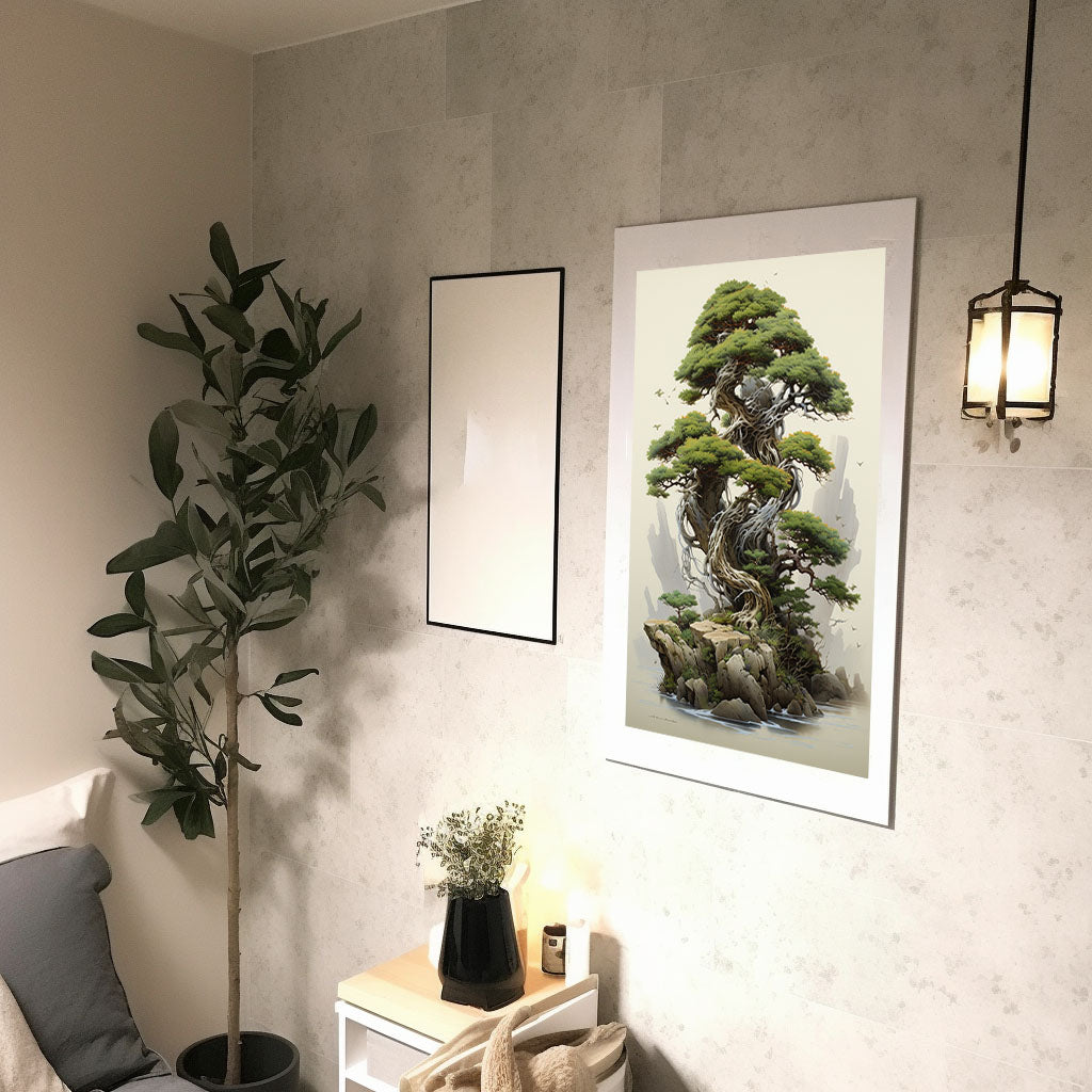 ボタニカルのアートポスター:botanical_5e72 / 植物__のポスター画像廊下に設置したイメージ