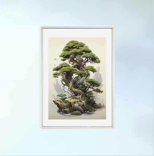 ボタニカルのアートポスター:botanical_5e72 / 植物__のポスター画像銀色のフレームイメージ