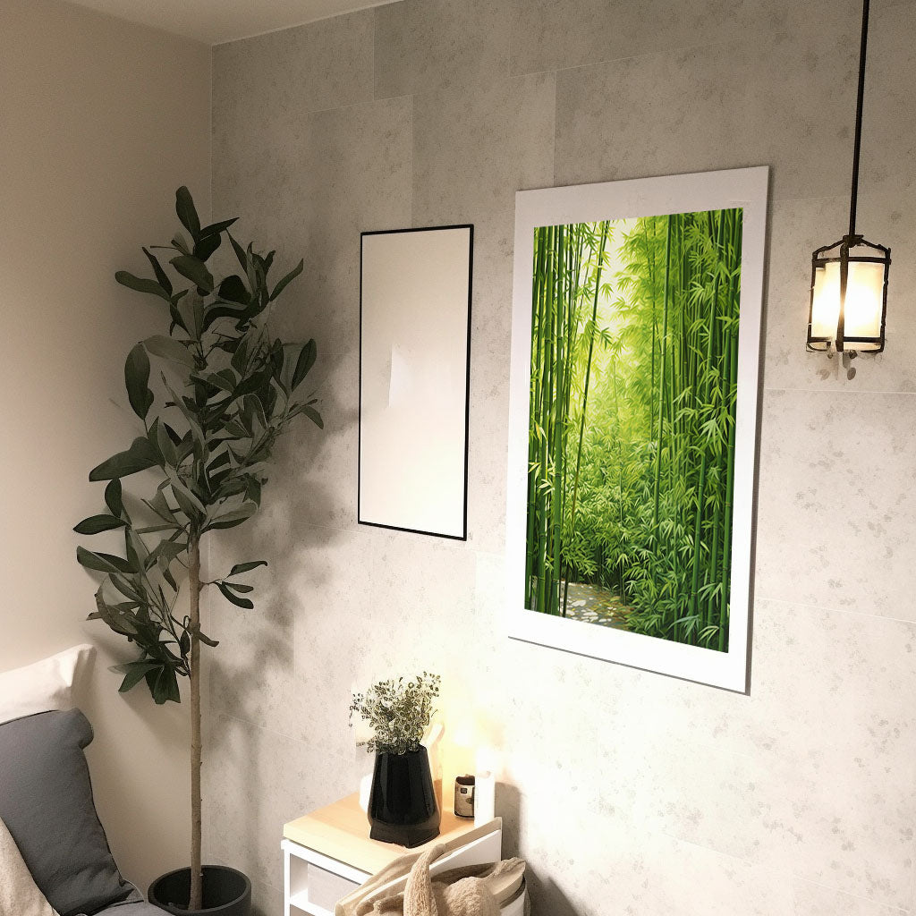 ボタニカルのアートポスター:botanical_9363 / 植物__のポスター画像廊下に設置したイメージ