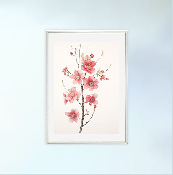 ボタニカルのアートポスター:botanical_9f58 / 植物__のポスター画像白いフレーム