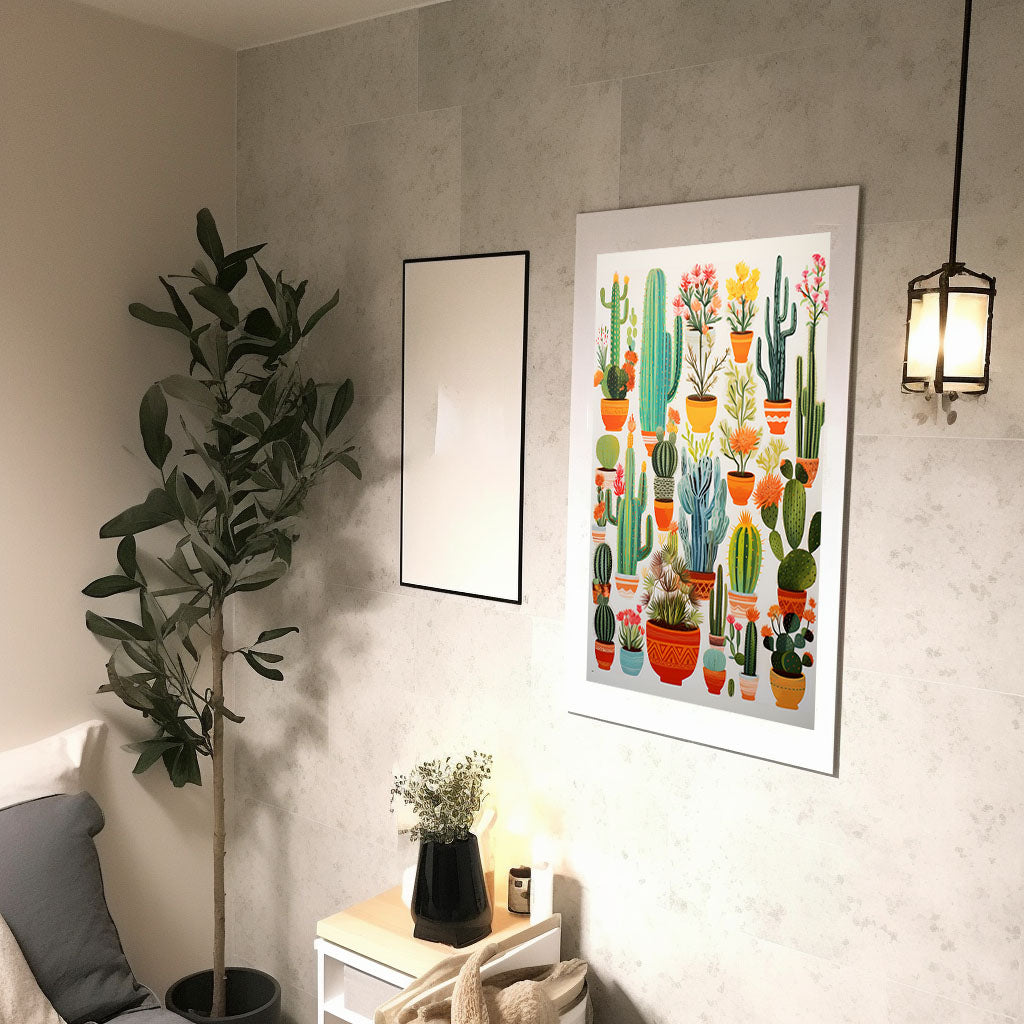 ボタニカルのアートポスター:botanical_a35f / 植物__のポスター画像廊下に設置したイメージ