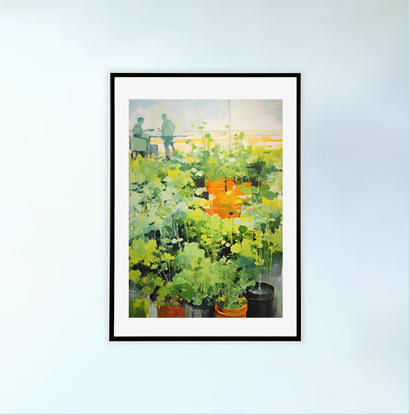 ボタニカルのアートポスター:botanical_dfaa / 植物__のポスター画像黒色のフレームイメージ