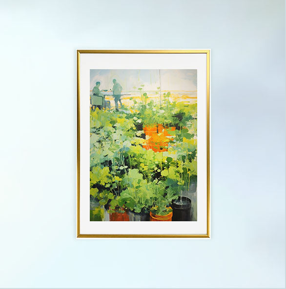 ボタニカルのアートポスター:botanical_dfaa / 植物__のポスター画像金色のフレームイメージ