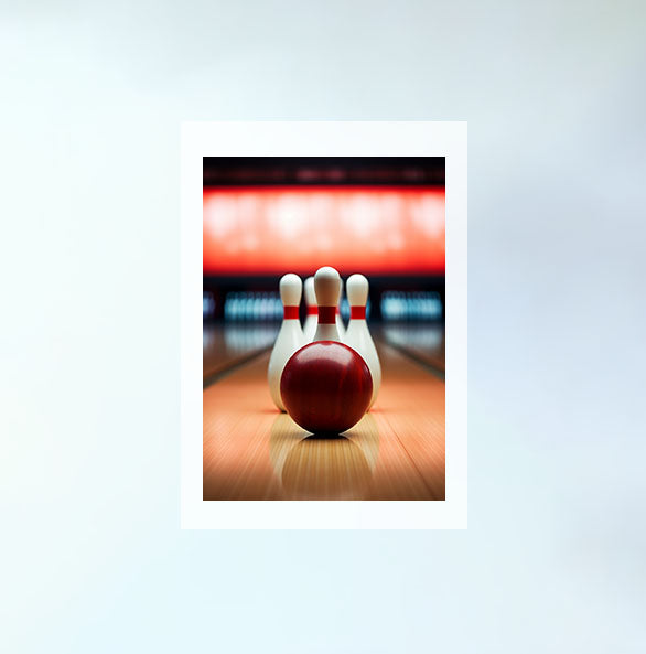 ボウリングのアートポスター:bowling_2a1d / スポーツ・フィットネス__のポスター画像フレーム無しの設置イメージ