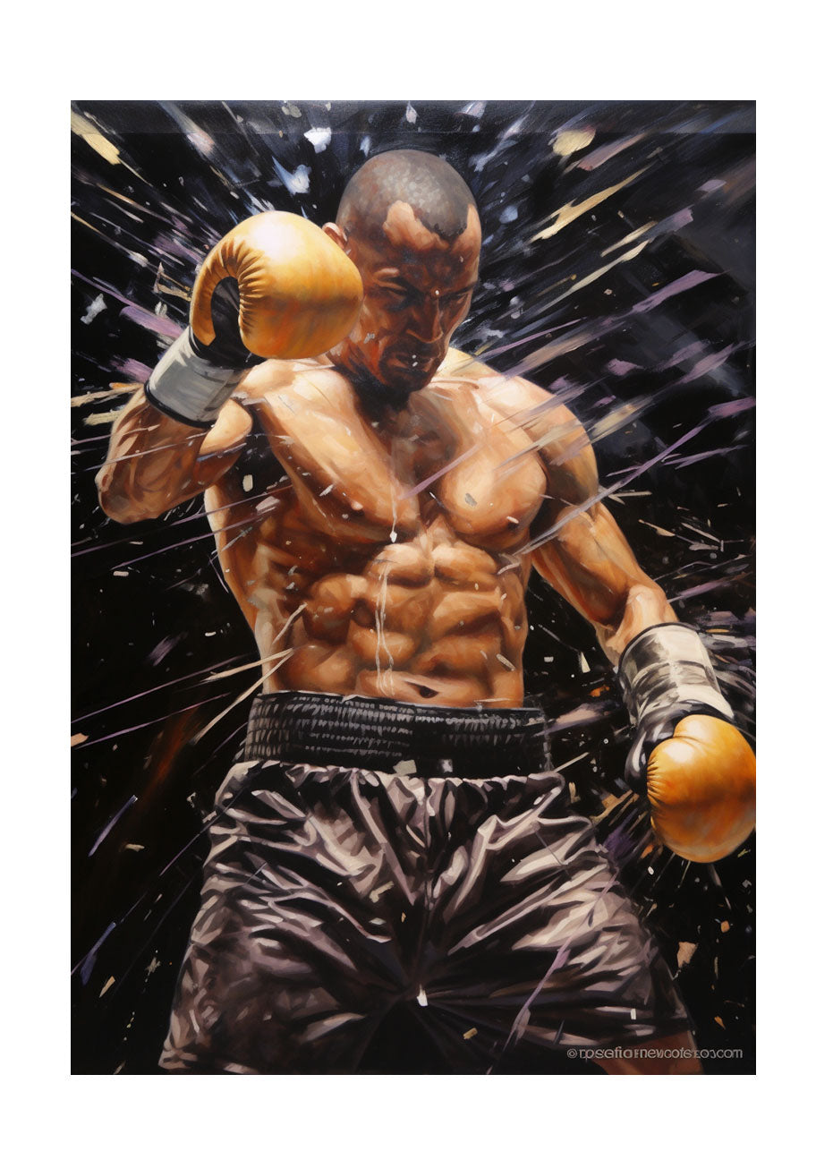 ボクシングのアートポスター原画のみ