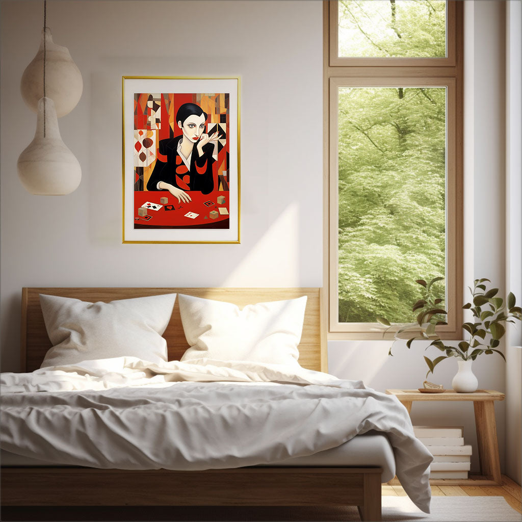 カジノのアートポスター寝室配置イメージ