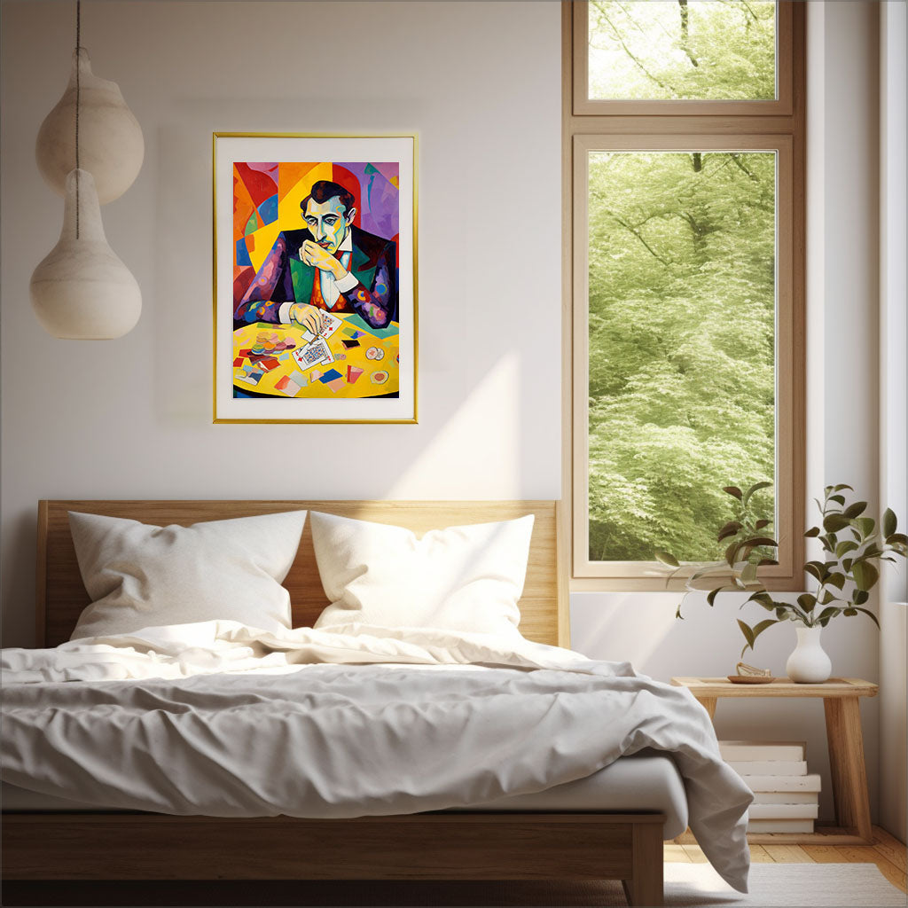 カジノのアートポスター寝室配置イメージ