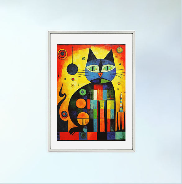 猫のアートポスター:cat_56f1 / 抽象画_絵画_動物__ – POSTER SELECTION