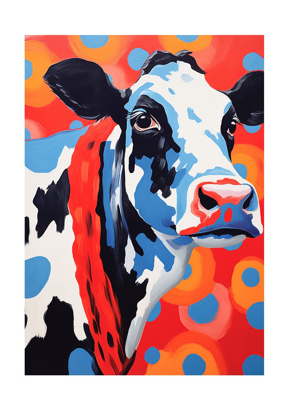 牛のアートポスター原画のみ