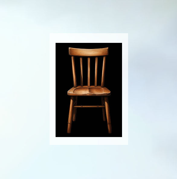 椅子のアートポスター原画のみ設置イメージ