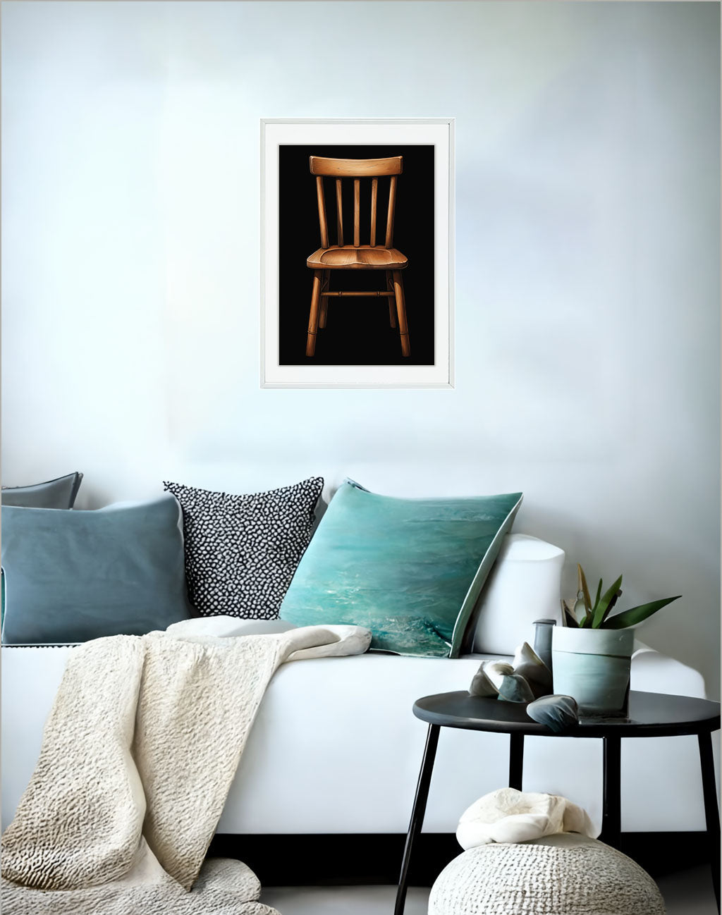 椅子のアートポスターソファ配置イメージ