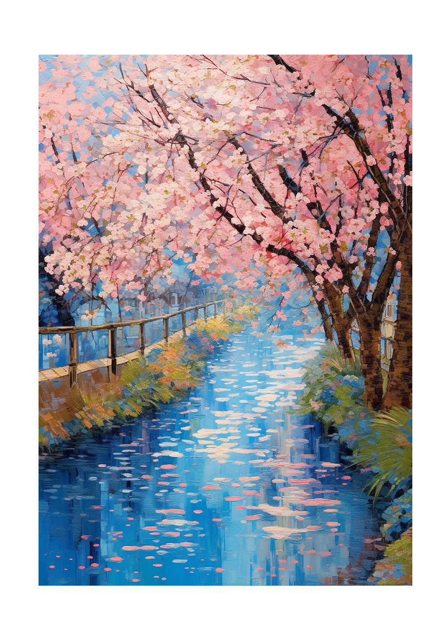 桜のアートポスター原画のみ