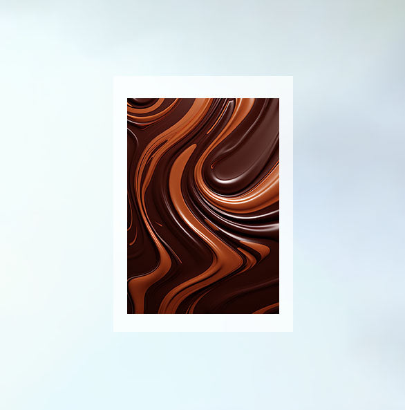 チョコレートのアートポスター原画のみ設置イメージ