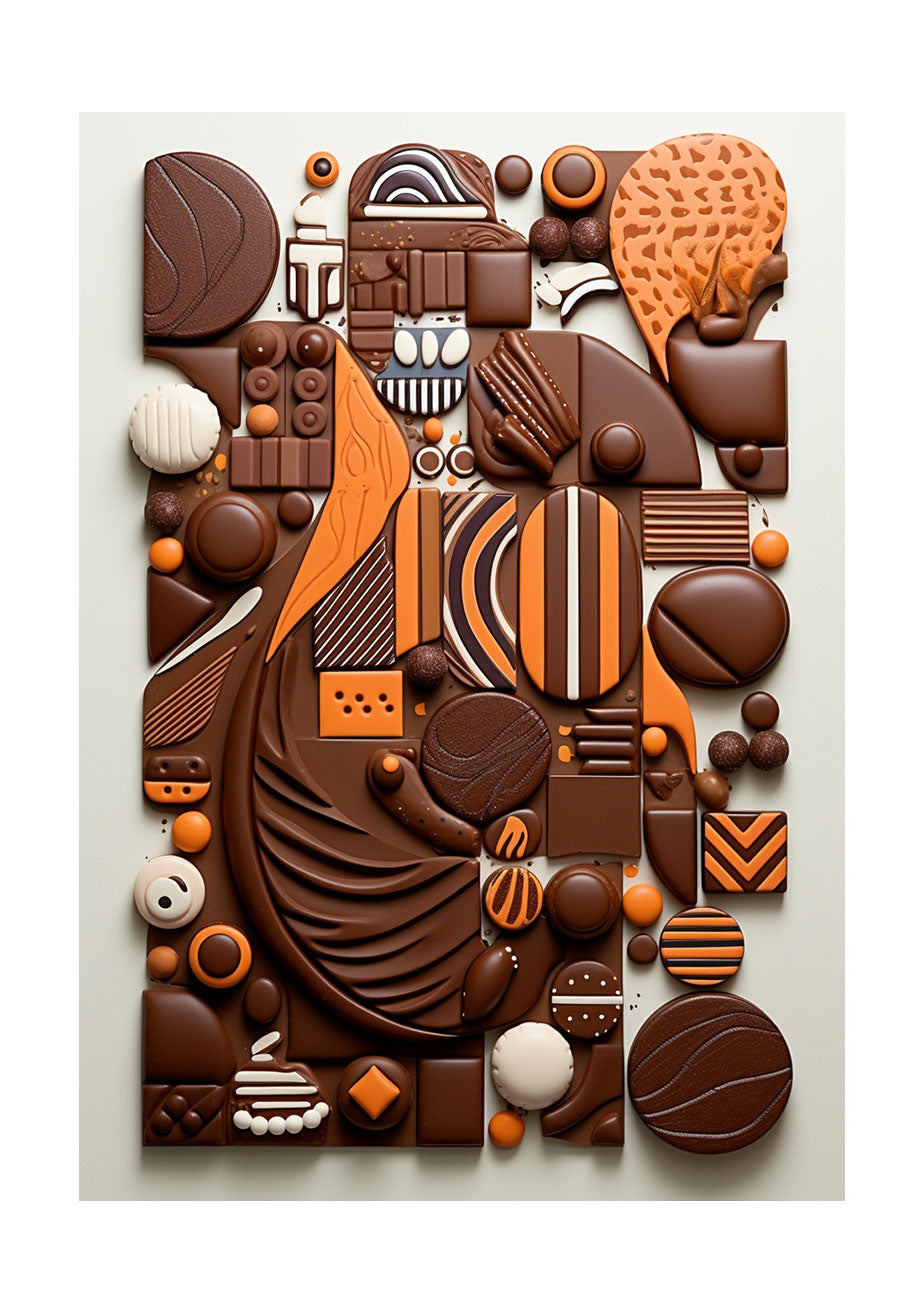 チョコレートのアートポスター原画のみ