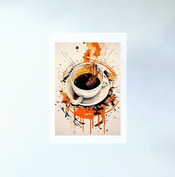コーヒーベルトのアートポスター原画のみ設置イメージ