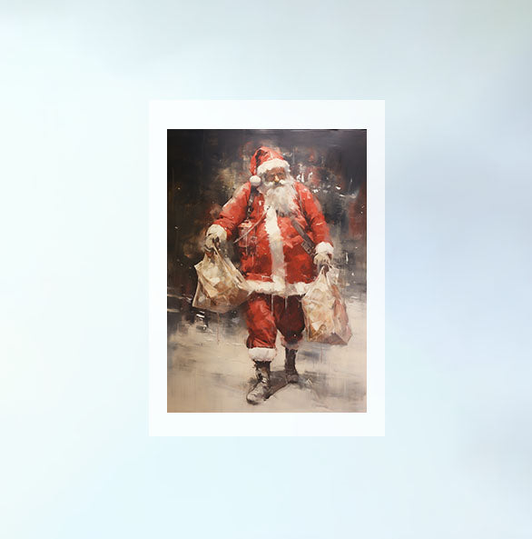 クリスマスのアートポスター原画のみ設置イメージ