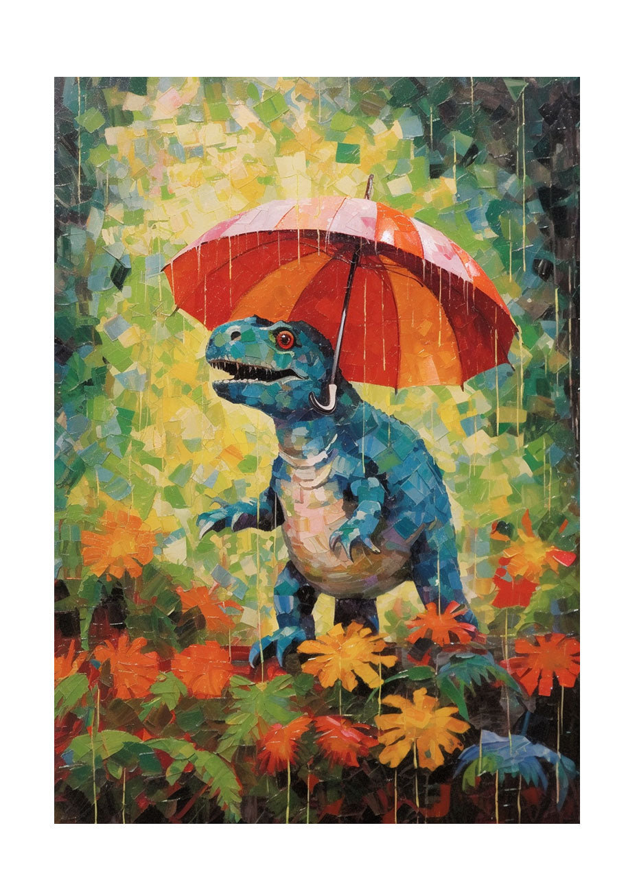 恐竜のアートポスター原画のみ