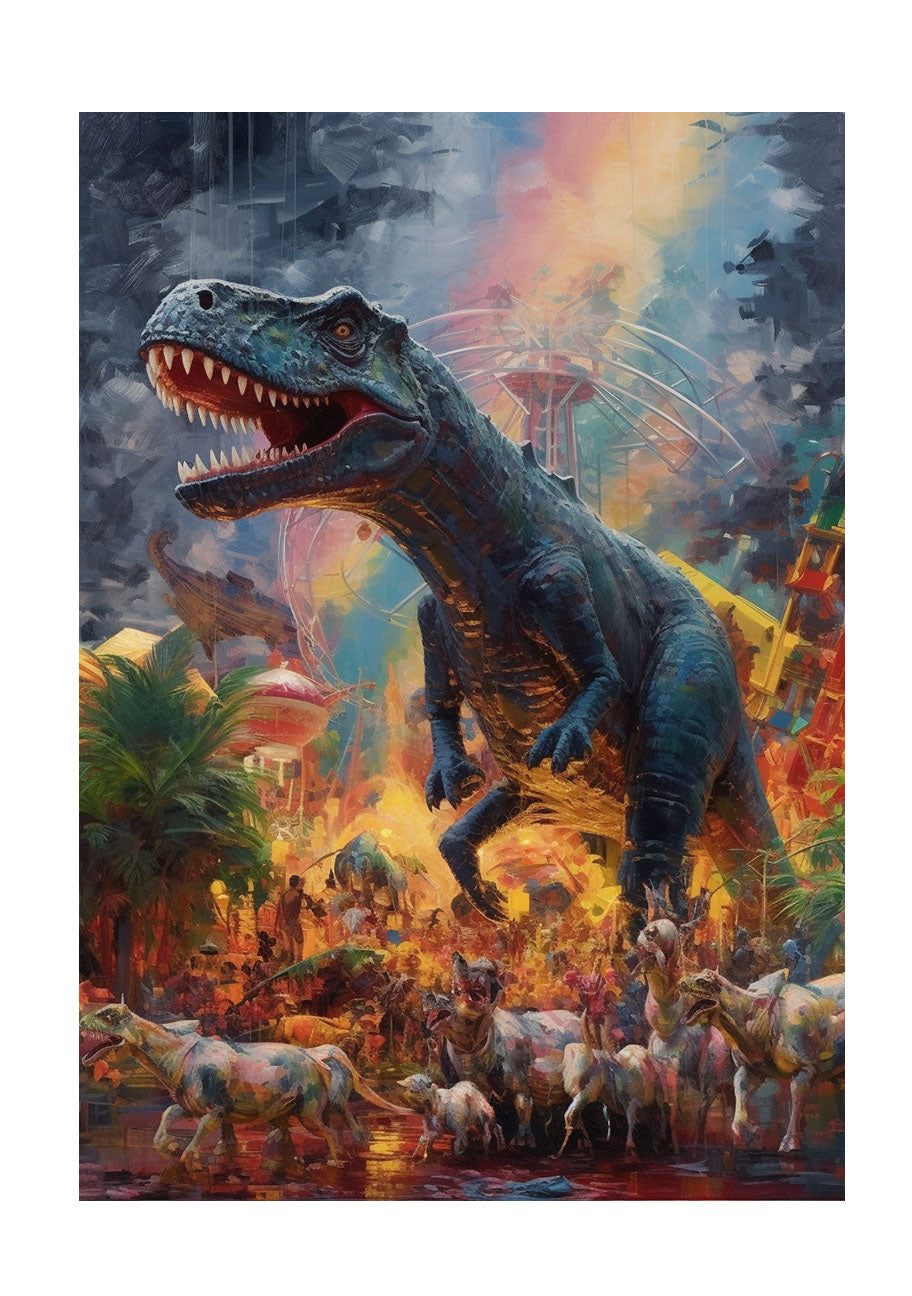 恐竜のアートポスター原画のみ