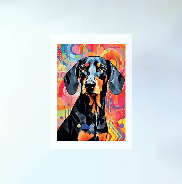 犬のアートポスター原画のみ設置イメージ