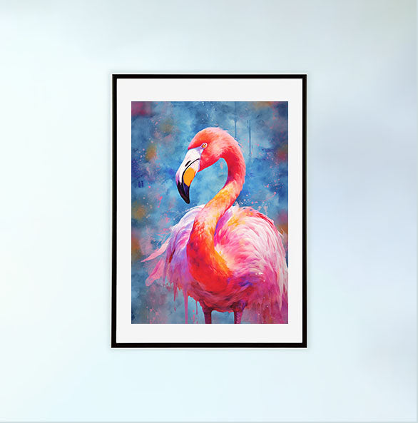 アフリカ アート 美術 フラミンゴ 絵画 自然