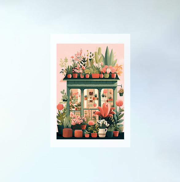 春の花のアートポスター原画のみ設置イメージ